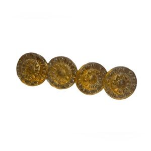 Anthropologie Dresser Drawer Knob - 4 Amber colored